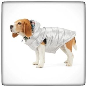 Silver Dog Puffer Jacket